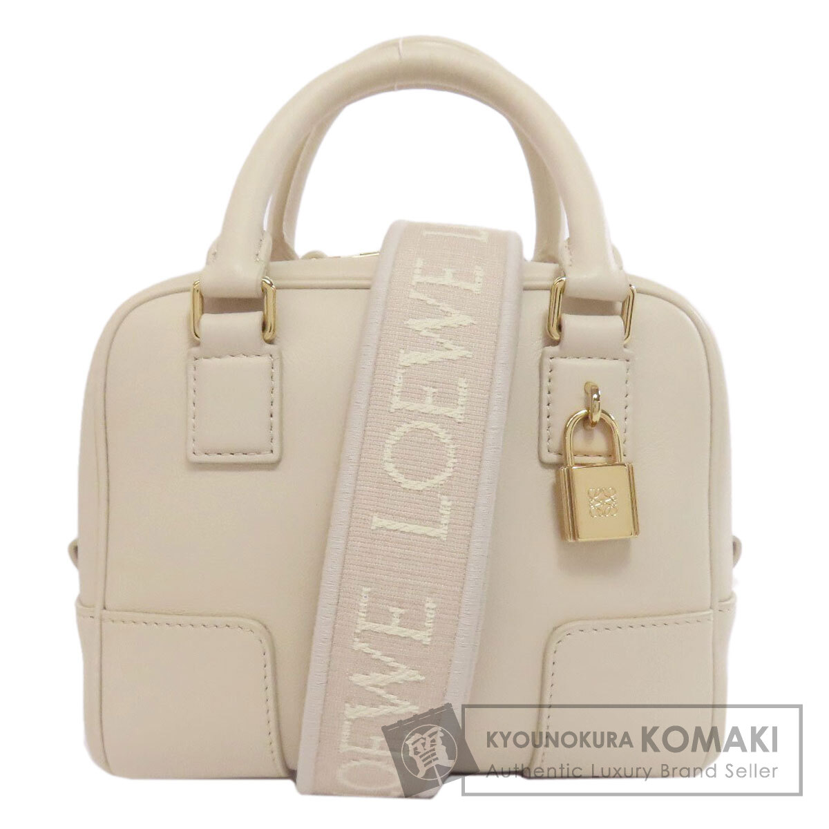 LOEWE ロエベ アマソナ16 スクエア 2WAY ハンドバッグ カーフ