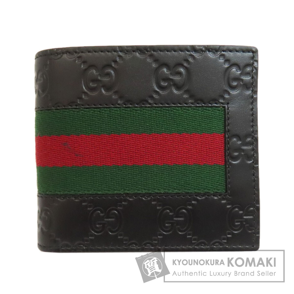 正規品❗️GUCCI グッチ　GGマーモント　シェリーライン　二つ折り財布 GUCCI グッチ 408826 GGシグネチャー シマ シェリーライン 二