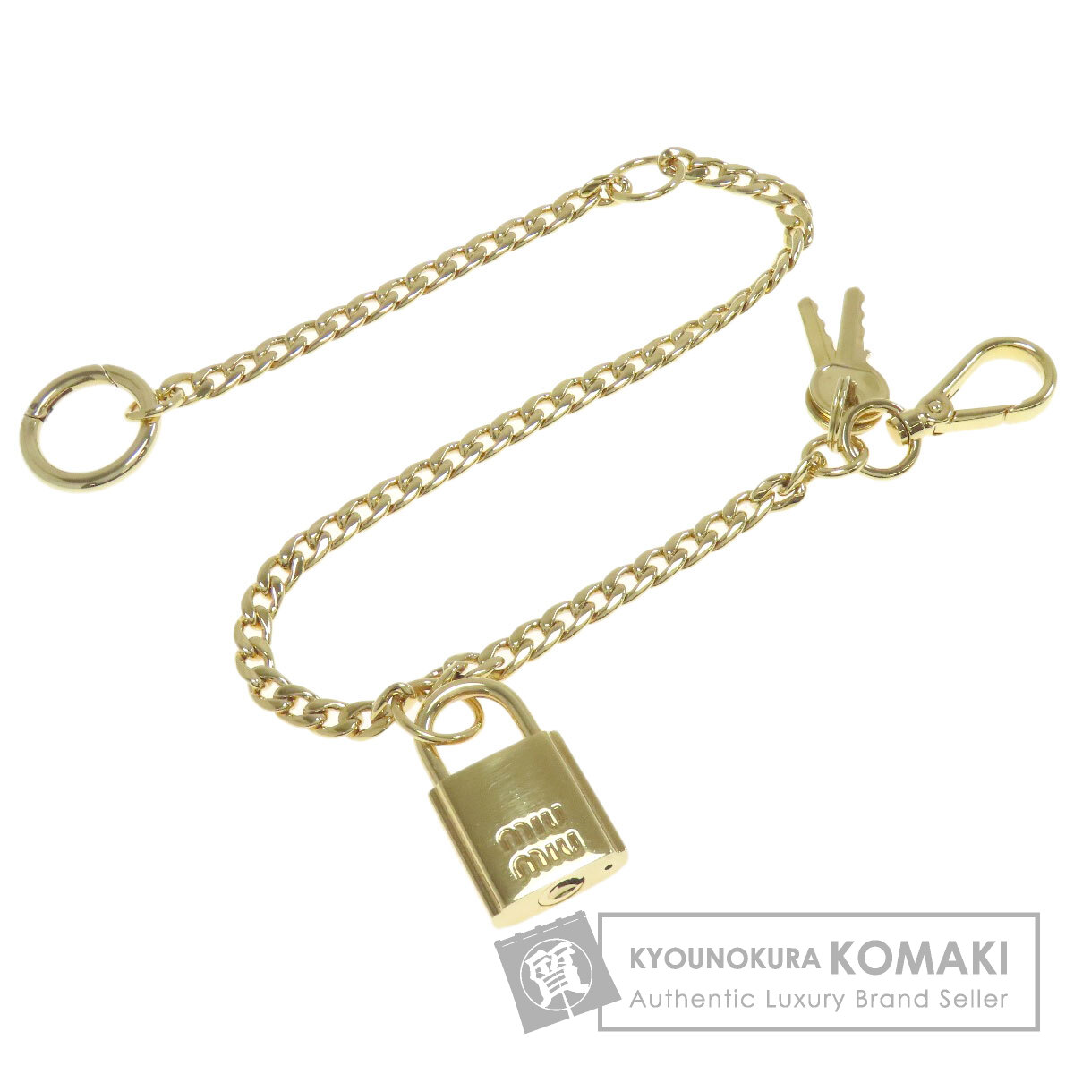 MIUMIU ミュウミュウ バッグチャーム 鍵 カデナモチーフ