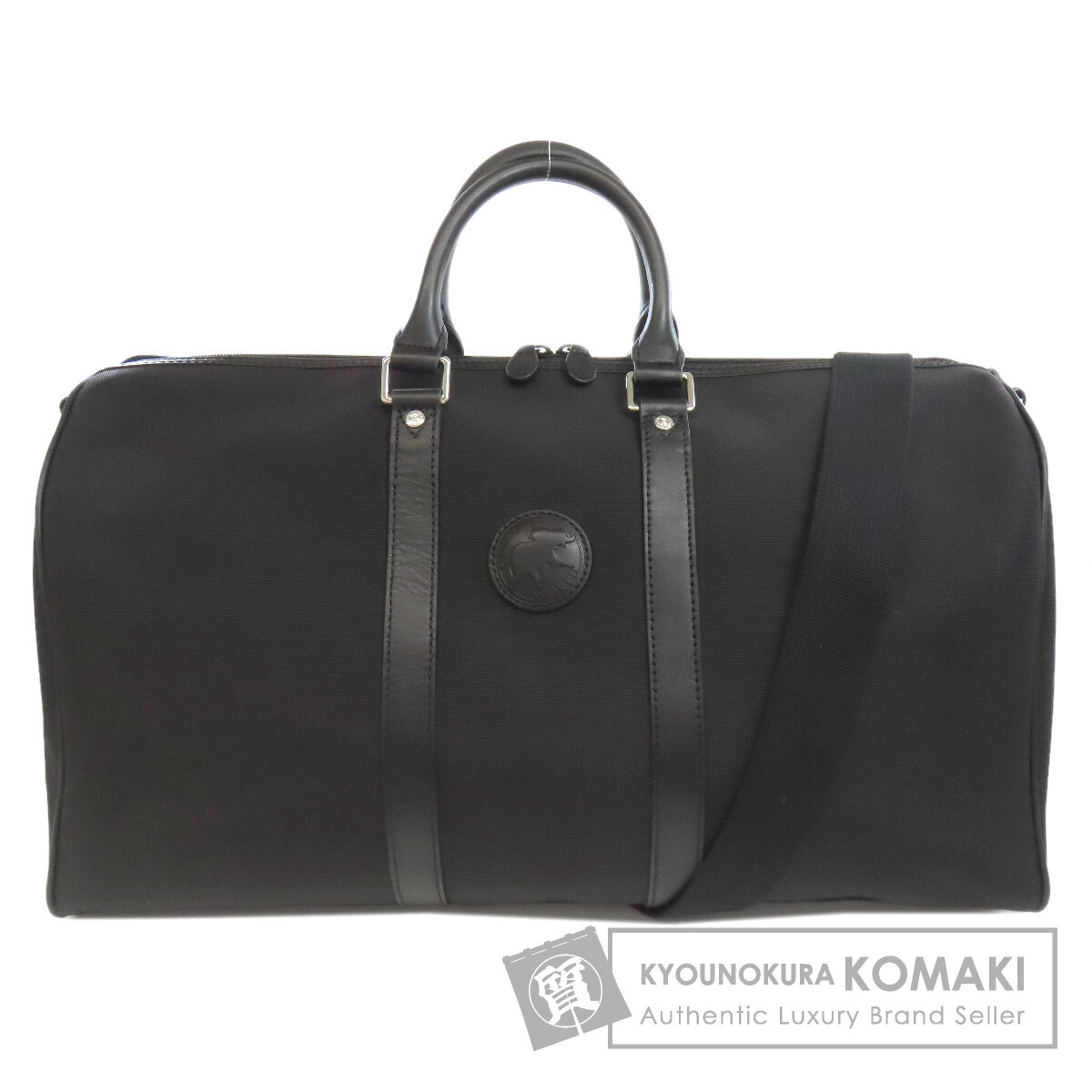 【美品】ハンティングワールド ×ベンツ ボストンバッグ　2way 大容量　黒 HUNTING WORLD ハンティングワールド ベンツコラボ 2WAY