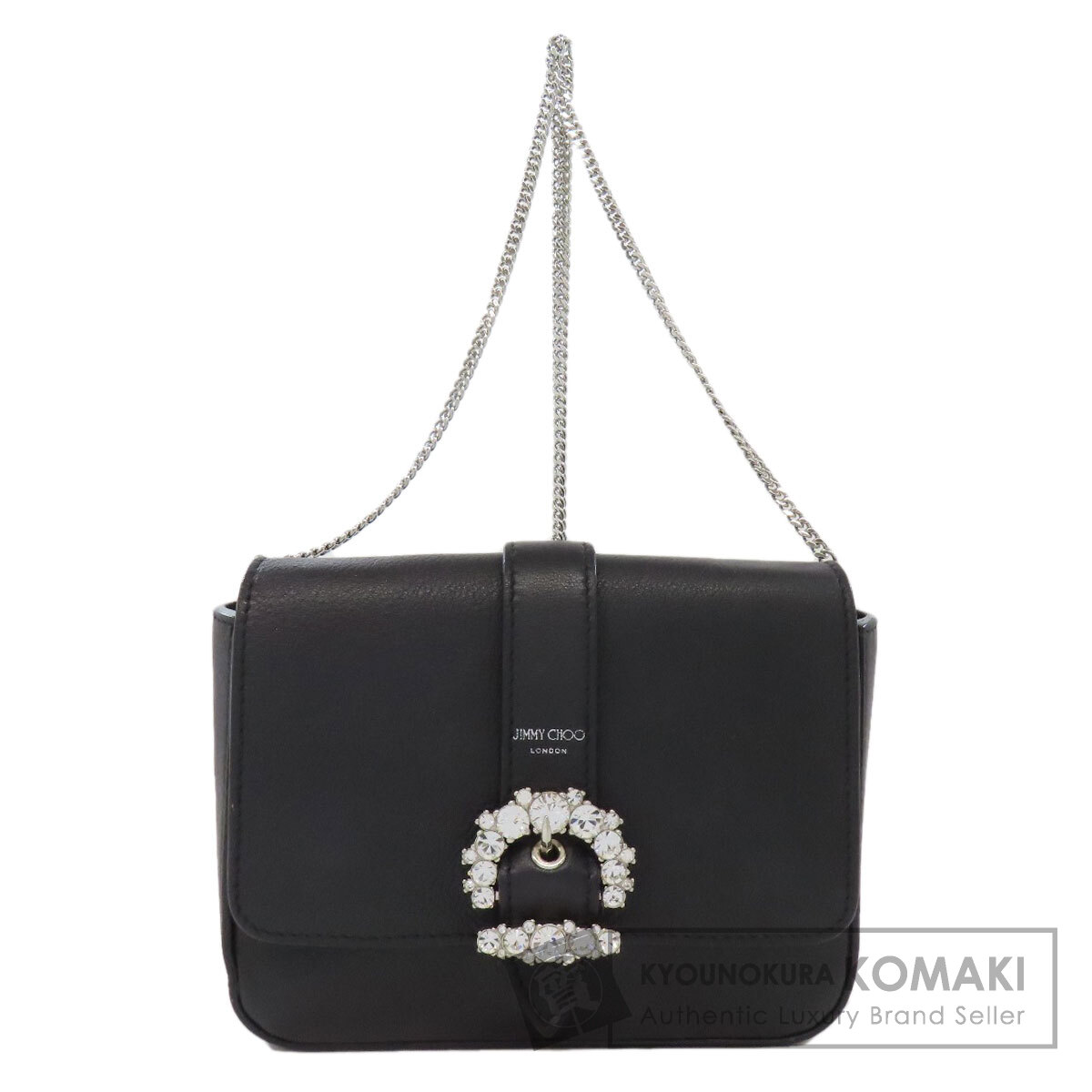 Jimmy Choo チェーンバッグ Jimmy Choo ジミーチュウ チェーンショルダー ロゴ ビジュー