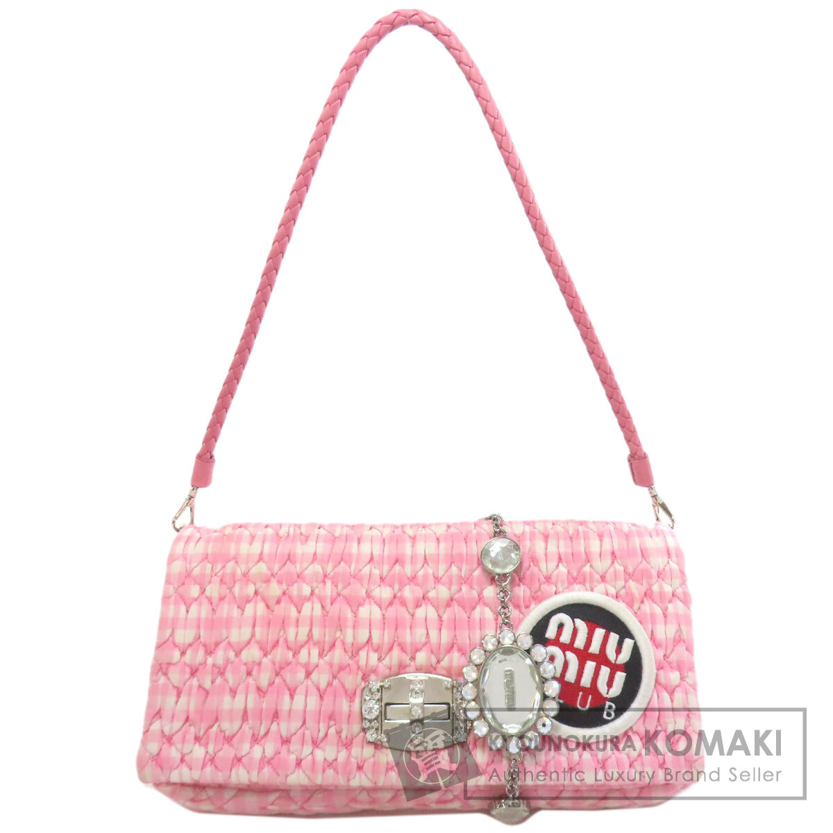 miumiu マトラッセ　ハンドバッグ MIUMIU ミュウミュウ マテラッセ 2WAY ハンドバッグ カーフ