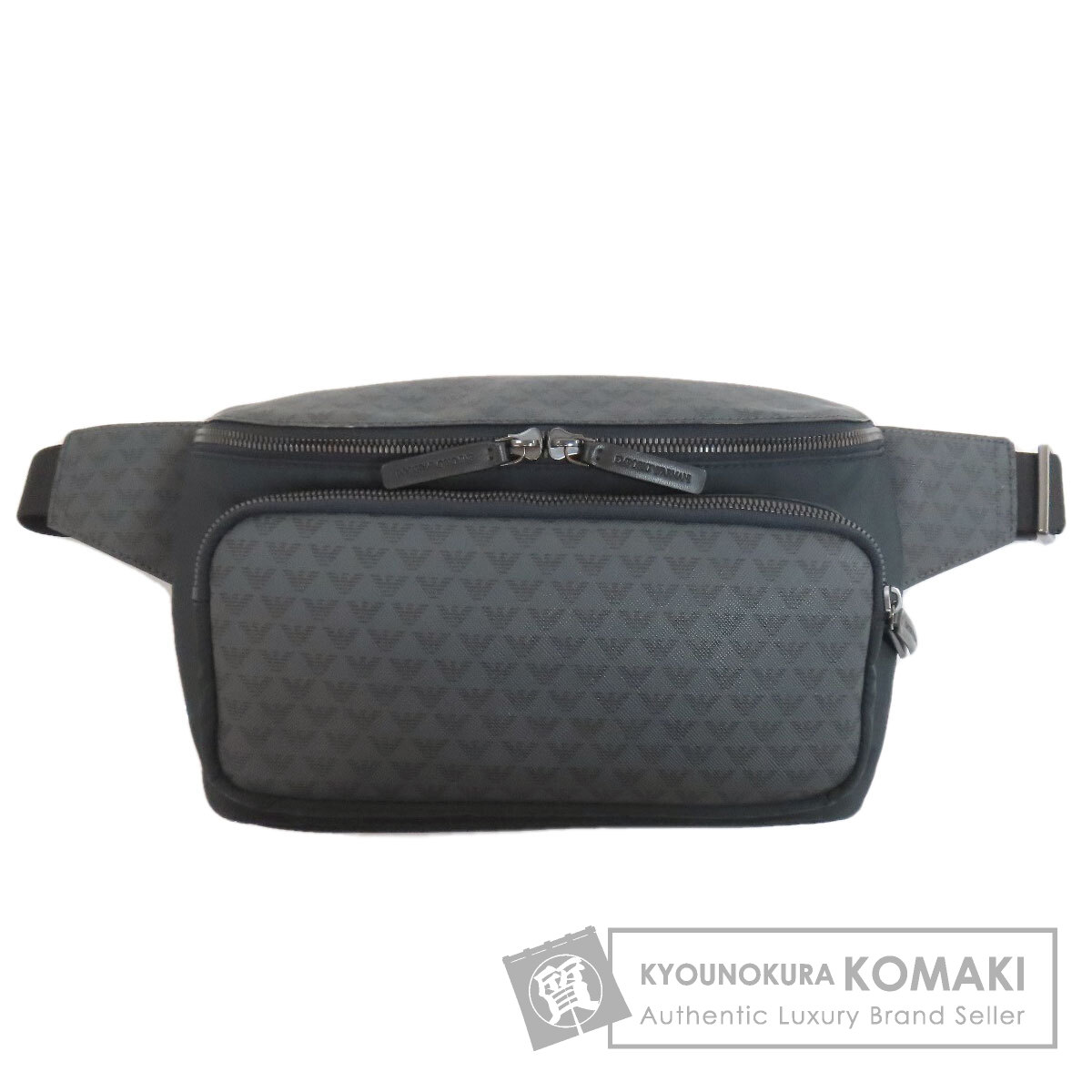 【新品】2024SS　エンポリオアルマーニ　ショルダーバッグ　ボディバッグ　総柄 Emporio Armani エンポリオ・アルマーニ ロゴ総柄 ボディバッグ