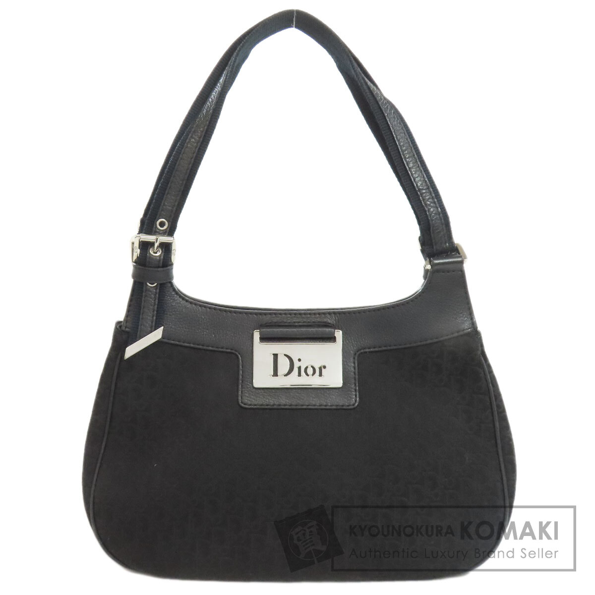 希少✨オールドディオール ショルダー ハンドバッグ トロッター ブラック CHRISTIAN DIOR クリスチャンディオール トロッター柄