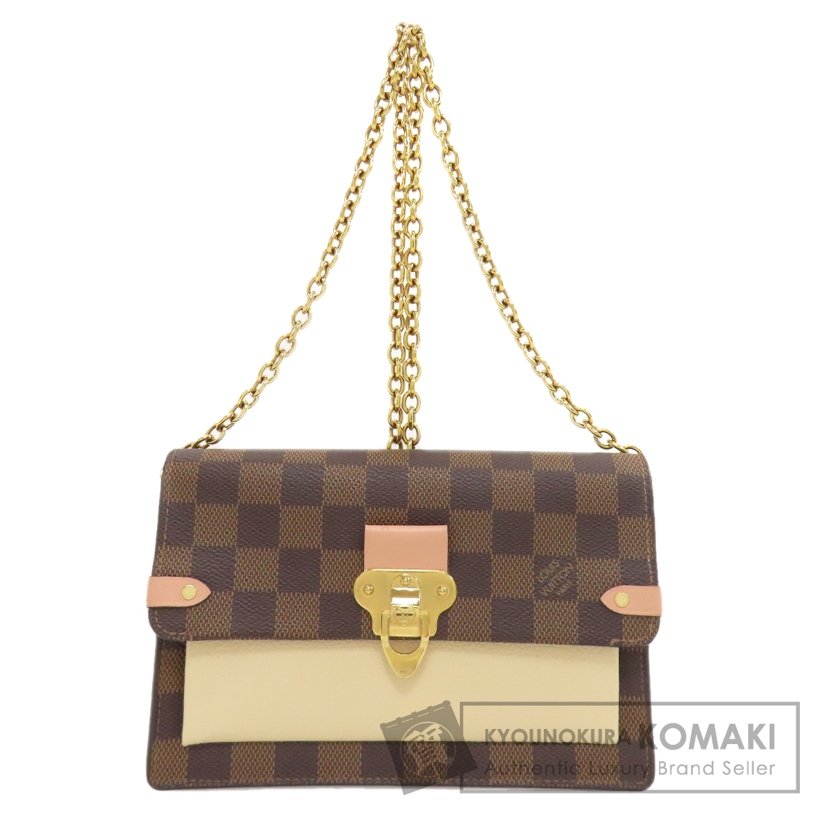 Louis Vuitton ダミエ・キャンバス ショルダーバッグ ルイヴィトンアズール エヴァ 2WAYバッグ 14137 白 レディース ダミエ