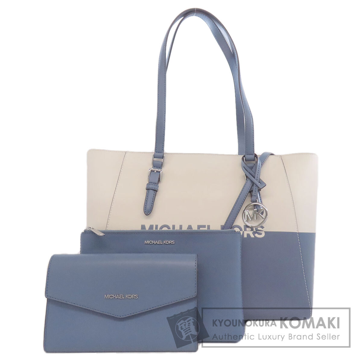 【新品】MICHAEL KORS 2wayバック Michael Kors マイケルコース バイカラー 2WAY トートバッグ PVC