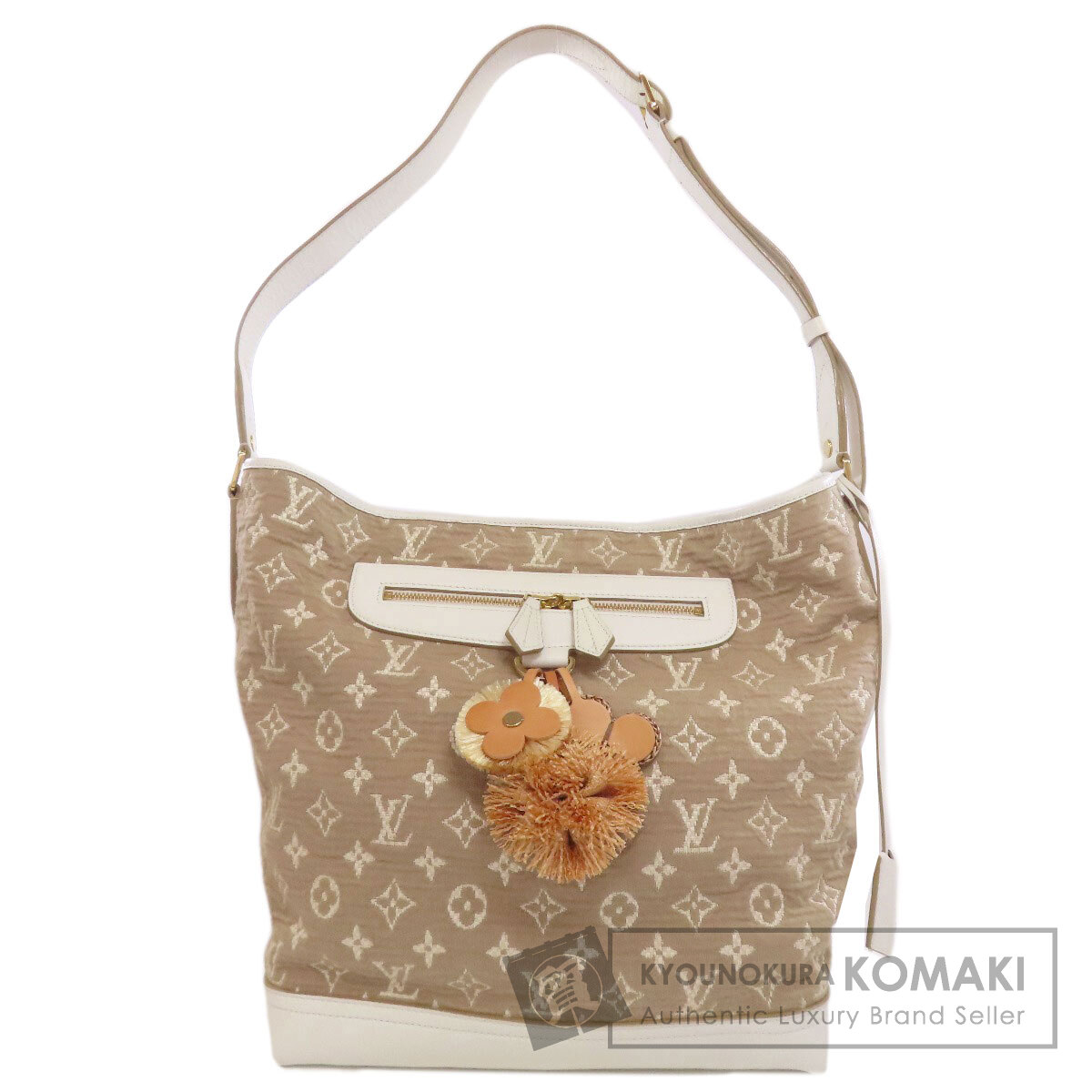 ルイヴィトン LOUIS VUITTON ブザスPM M93499 モノグラム サビア トートバッグ カバン 肩掛け バッグ ショルダーバッグ コットン ベージュ LOUIS VUITTON（ルイ・ヴィトン） M93499 ブザスPM トートバッグ