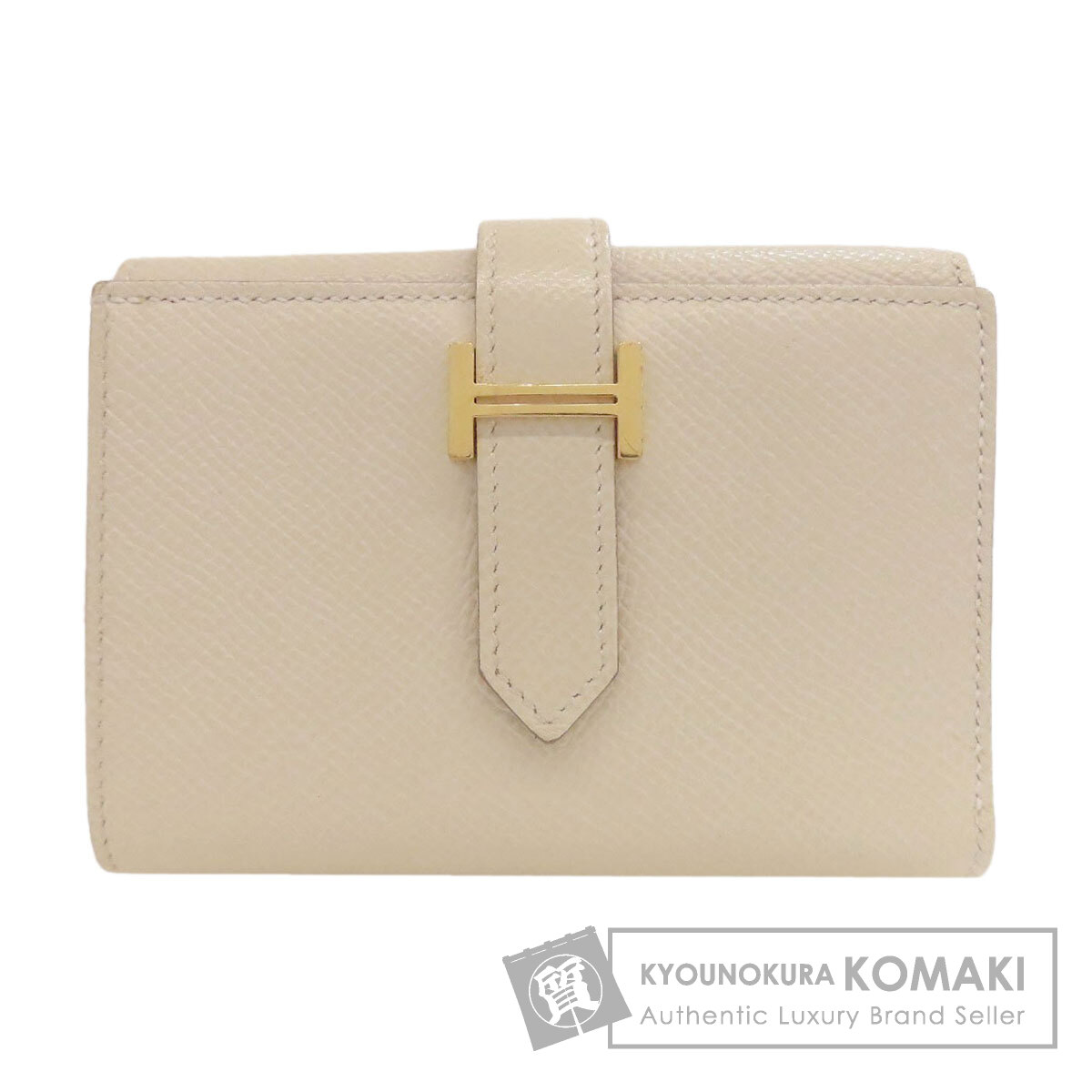 HERMES エルメス ベアンコンビネ ゴールド金具 二つ折り財布（小銭入れ  