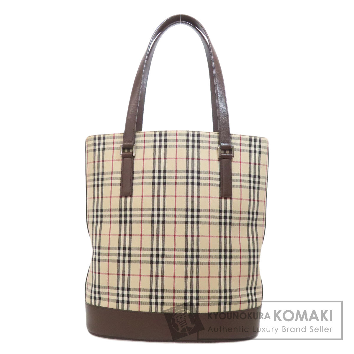 BURBERRY バーバリー ノバチェック ハンドバッグ キャンバス レディース BURBERRY バーバリー ノバチェック ハンドバッグ キャンバス