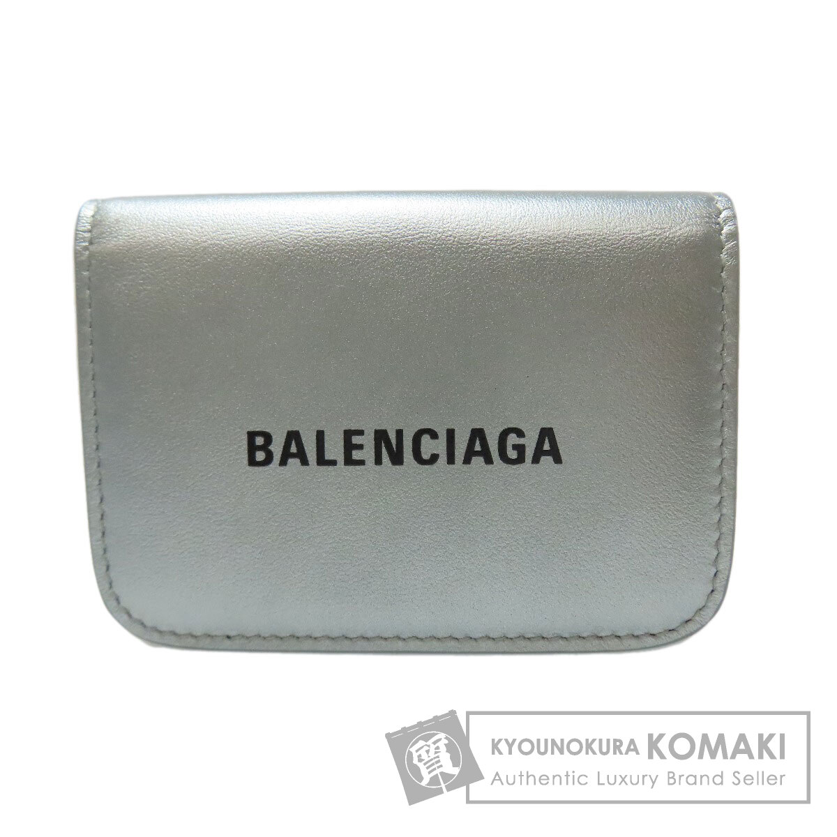 BALENCIAGA シルバー 三つ折り財布 ミニウォレット 新品未使用 BALENCIAGA - ♡バレンシアガ♡ 大人気 三つ折り財布 シルバーの