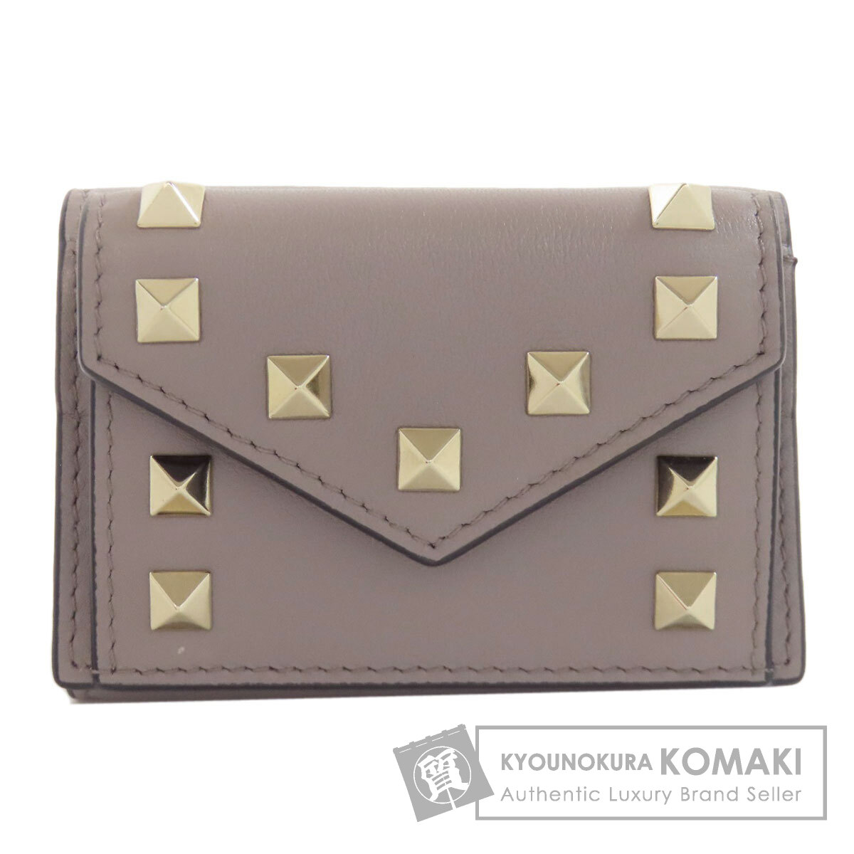 バレンティノ 二つ折り財布（小銭入れあり） コンパクトウォレット スタッズ