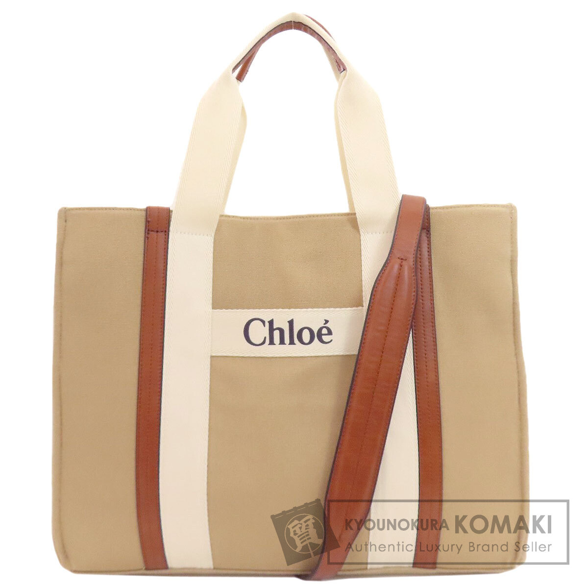最終値下げ　Chloé キャンバス マザーズバッグ CHLOE クロエ マザーズバッグ トートバッグ キャンバス レディース