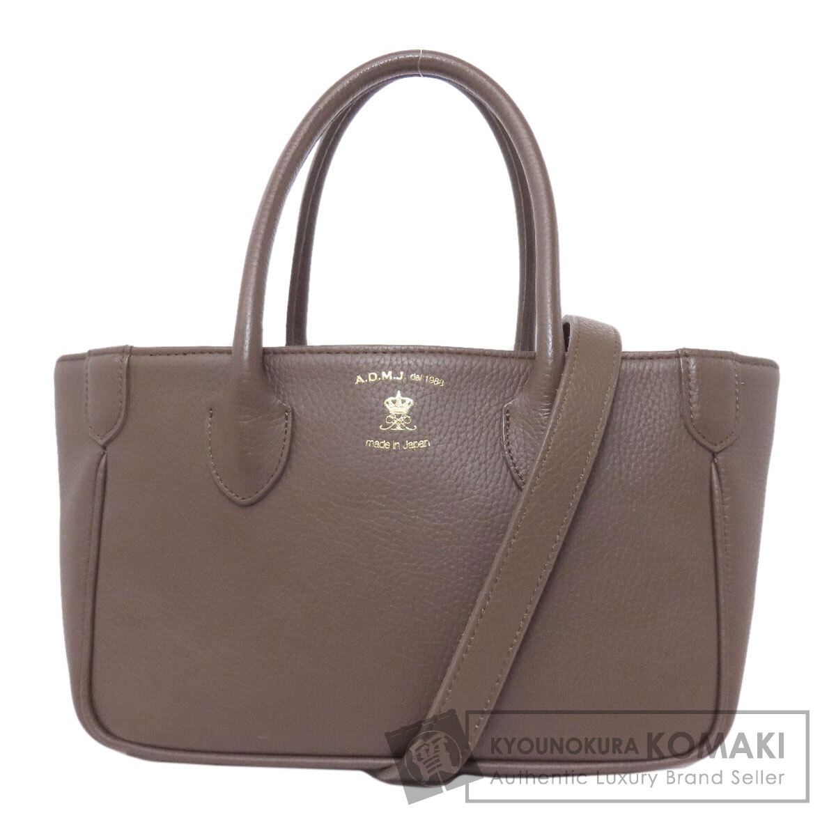 A.D.M.J エーディーエムジェイ ハンドバッグ レザー キャンバス ADMJ ADMJ エーディーエムジェイ 2WAY ハンドバッグ レザー レディース