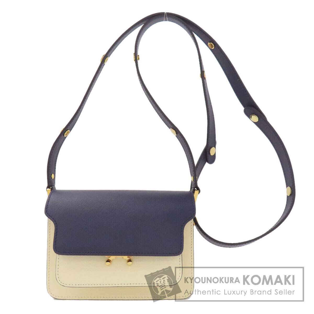 MARNI マルニ トランク ショルダーバッグ レザー レディース [中古
