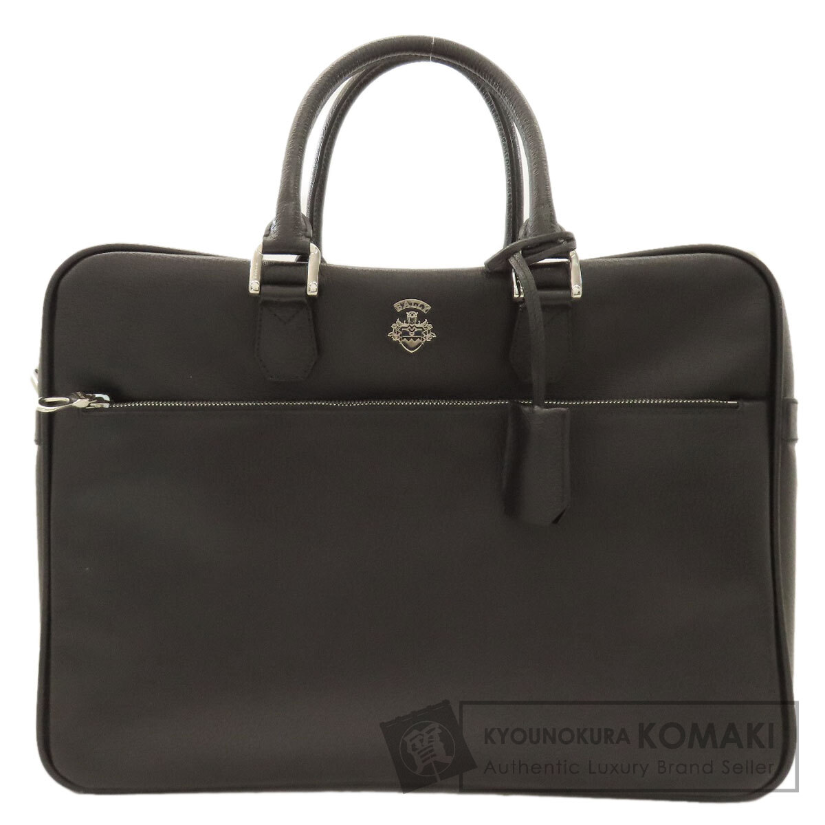 BALLY バリー ロゴ ビジネスバッグ レザー メンズ [中古] ブランド京の