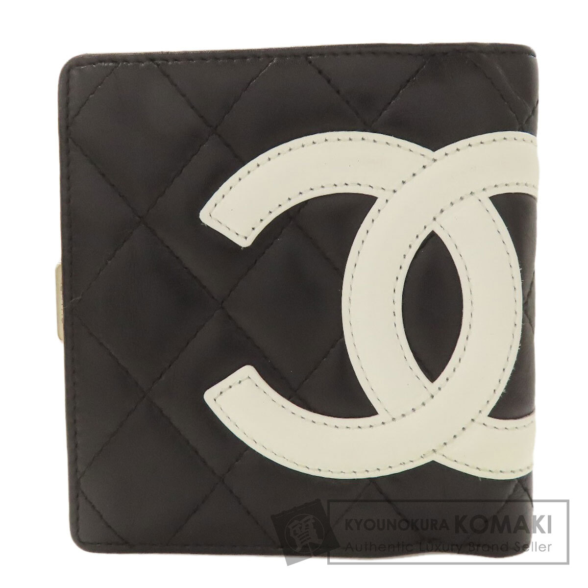 CHANEL シャネル カンボンライン シルバー金具 二つ折り財布（小銭入れ