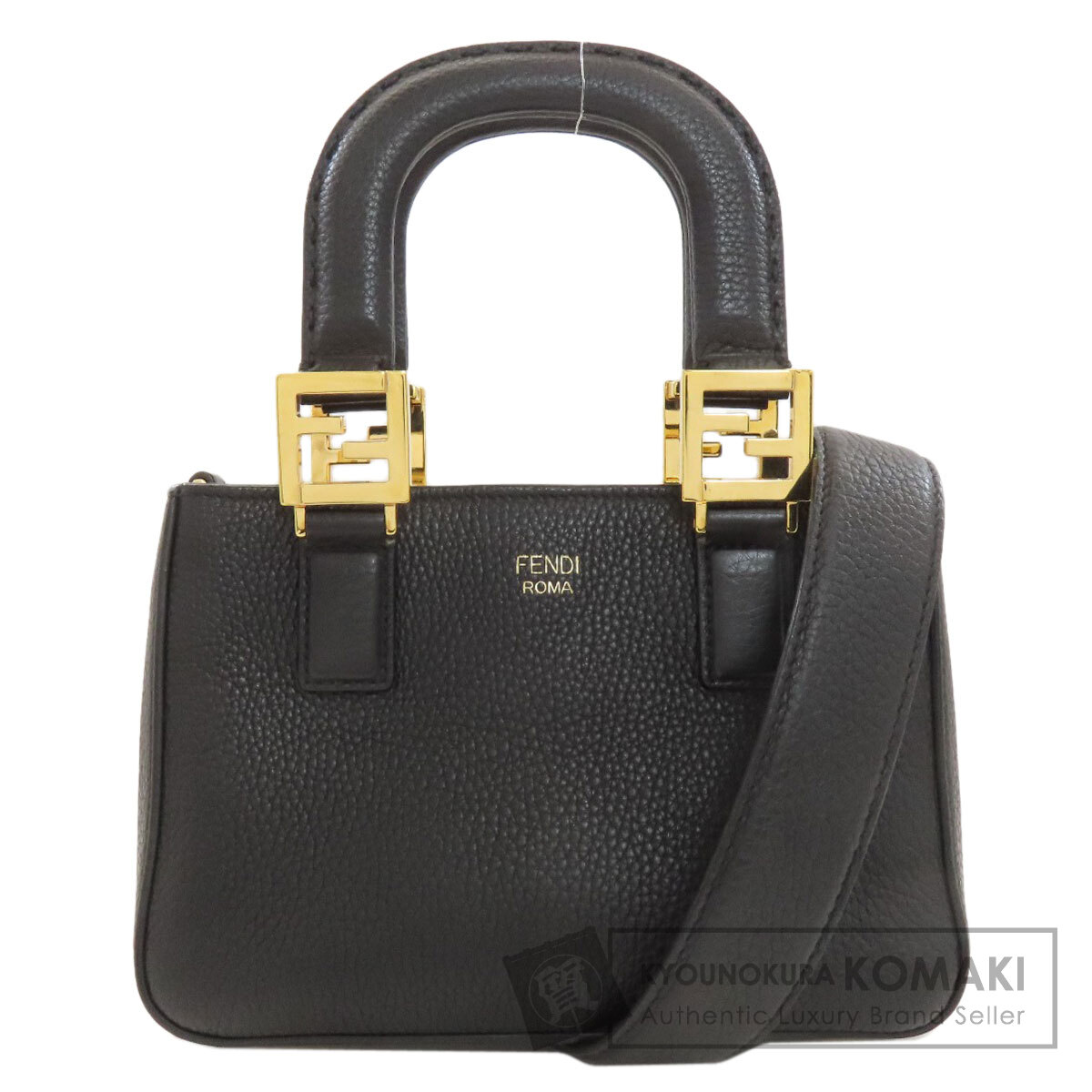 フェンディ FENDI  セレリアFF トート 2WAY  ハンドバッグ カーフ レディース  中古 FENDI フェンディ セレリアFF トート 2WAY ハンドバッグ カーフ
