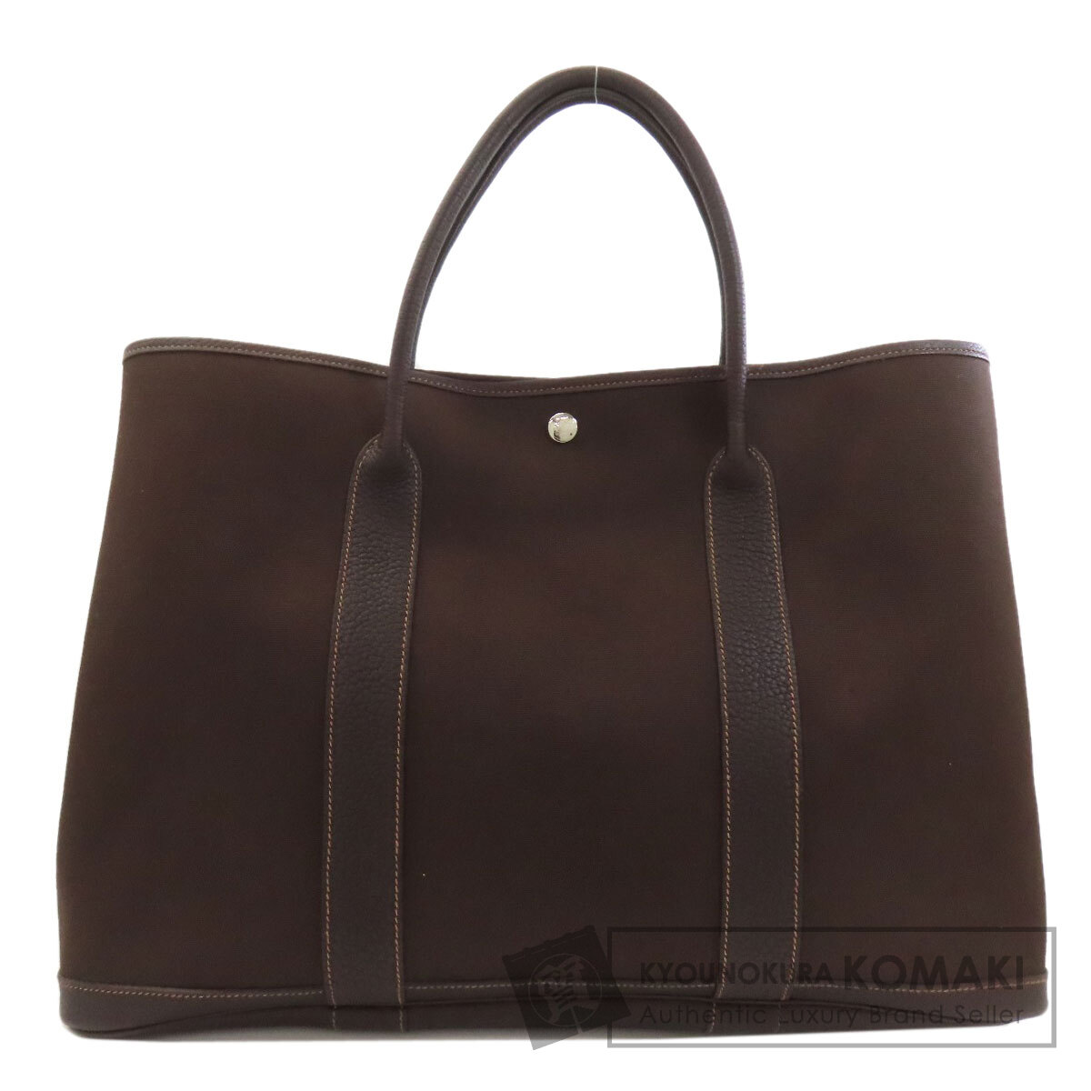 HERMES エルメス ガーデンパーティ シルバー金具 トートバッグ トワル