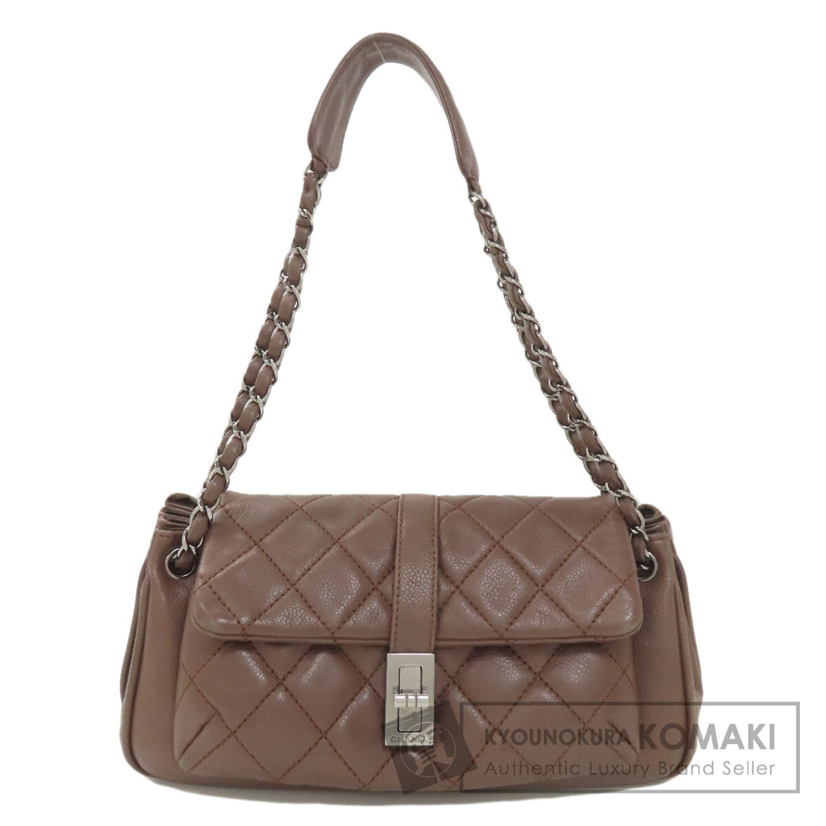 シャネル ハンドバッグ チェーンショルダー マトラッセ シルバー金具