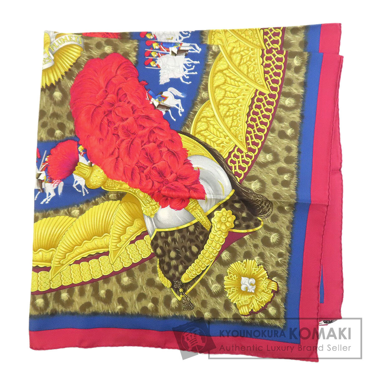 エルメス スカーフ カレ90 面貌のない兜