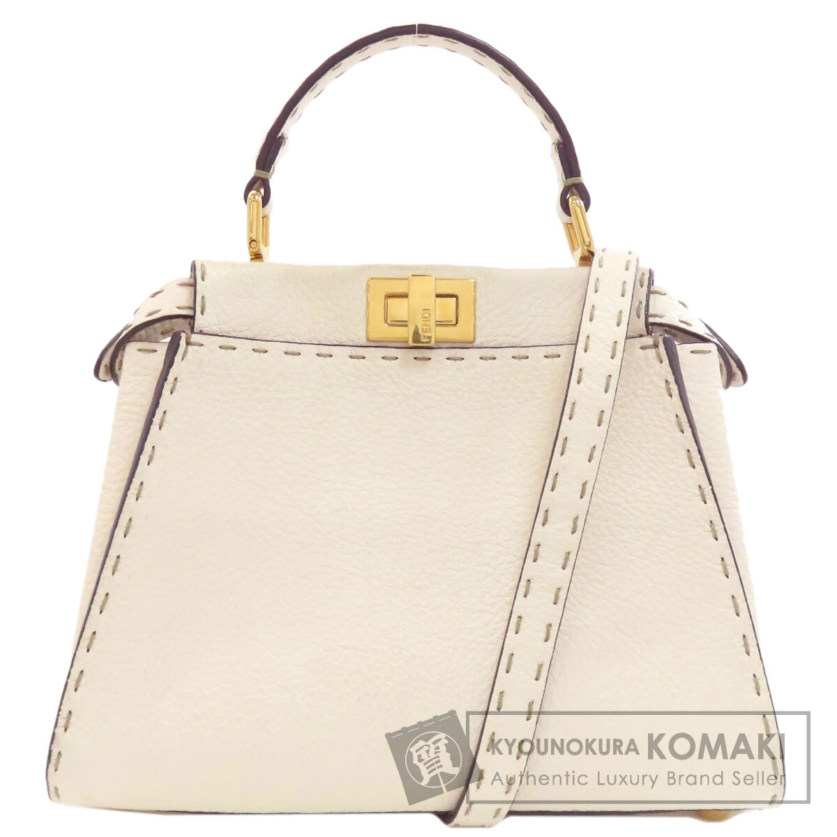 FENDI フェンディ ピーカブーミニ セレリア 2WAY ハンドバッグ カーフ