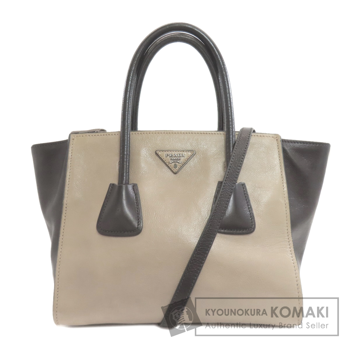 プラダ PRADA B2625M  2WAY  ハンドバッグ レザー レディース  中古 PRADA プラダ B2625M 2WAY ハンドバッグ レザー レディース [中古