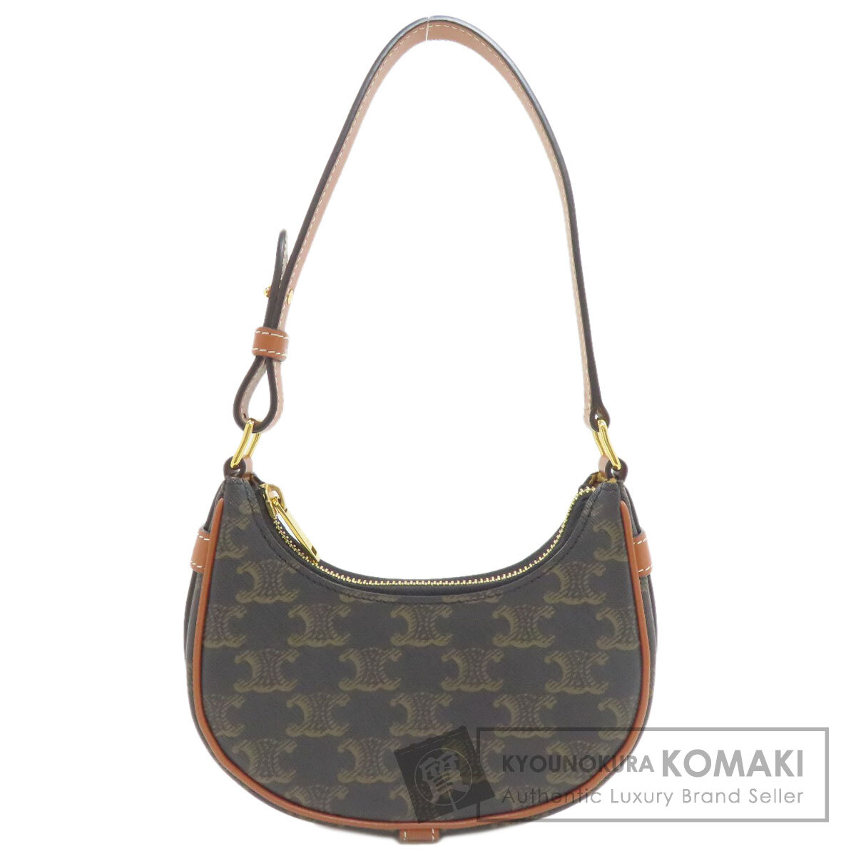 CELINEセリーヌ　マカダム柄　アクセサリーポーチ　ハンドバッグ CELINE セリーヌ マカダム柄 アクセサリーポーチ PVC レディース [中古