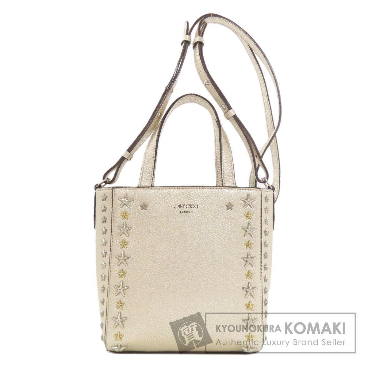 Jimmy Choo ジミーチュウ スターモチーフ 2WAY ハンドバッグ レザー