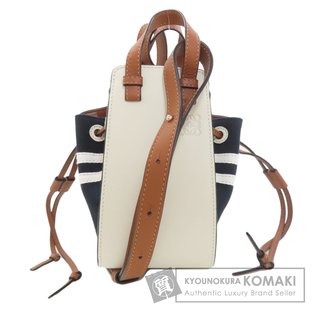 ロエベ LOEWE  ハンモック ドセーラー ミニ 2.WAY  ハンドバッグ キャンバス レディース  中古 LOEWE ロエベ ハンモック ドセーラー ミニ 2.WAY ハンドバッグ