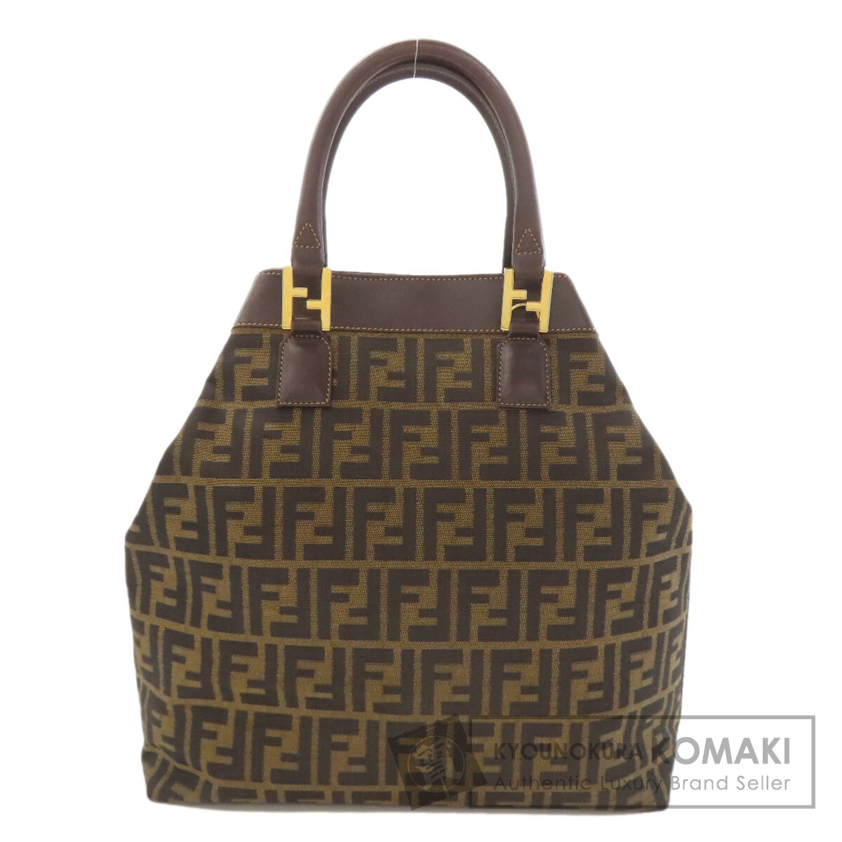 FENDI フェンディ ズッカ柄 トートバッグ キャンバス レディース [中古