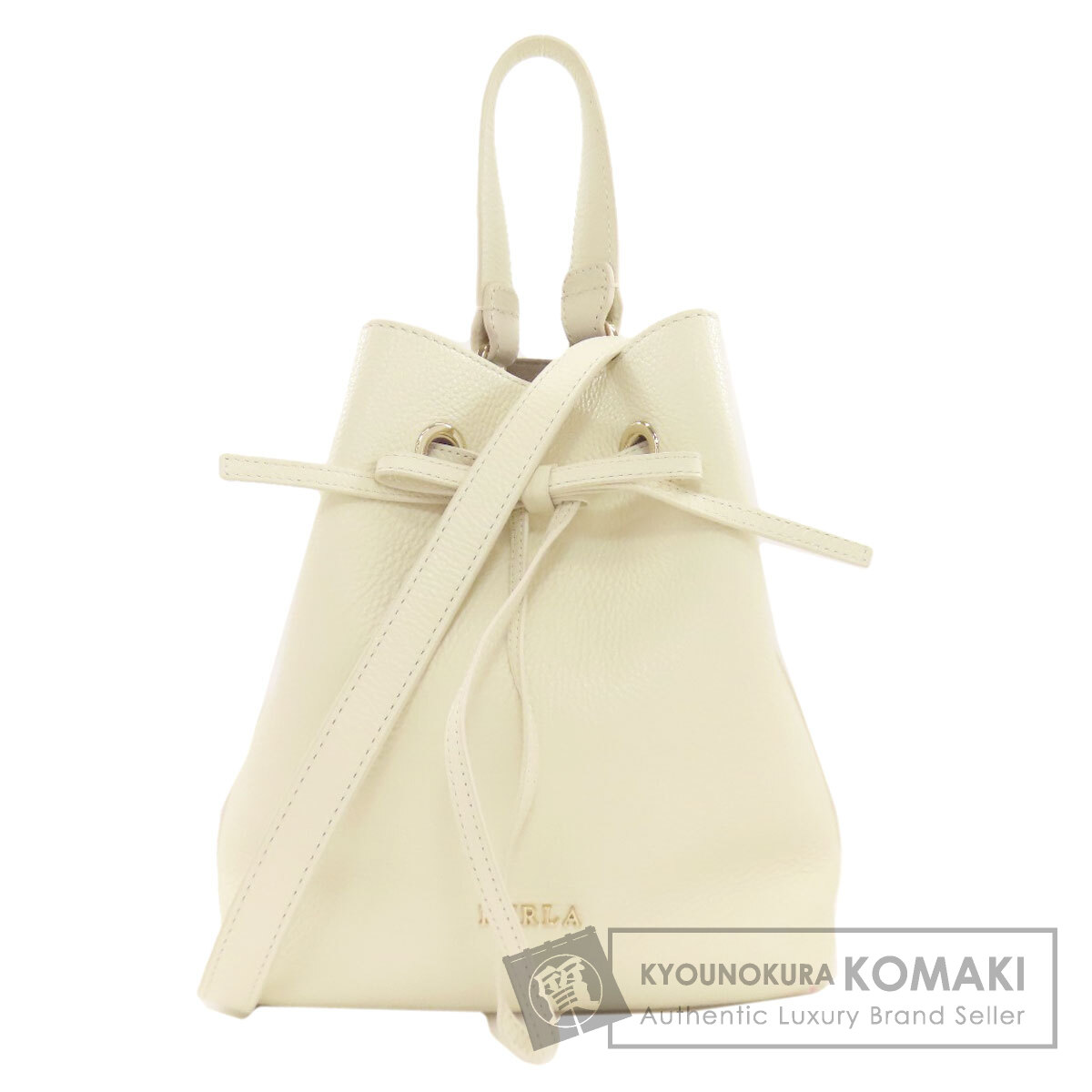 Furla フルラ 巾着バッグ 2WAY ハンドバッグ レザー レディース [中古  