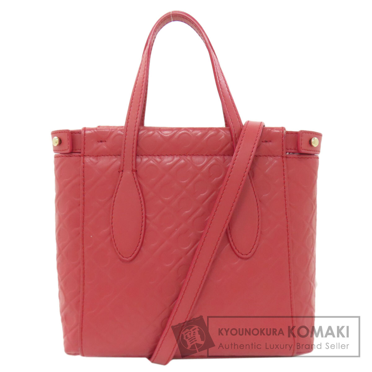 GHERARDINI ゲラルディーニ レザー ハンドバッグ レディース 【中古】 GHERARDINI ゲラルディーニ ロゴモチーフ 2WAY ハンドバッグ レザー