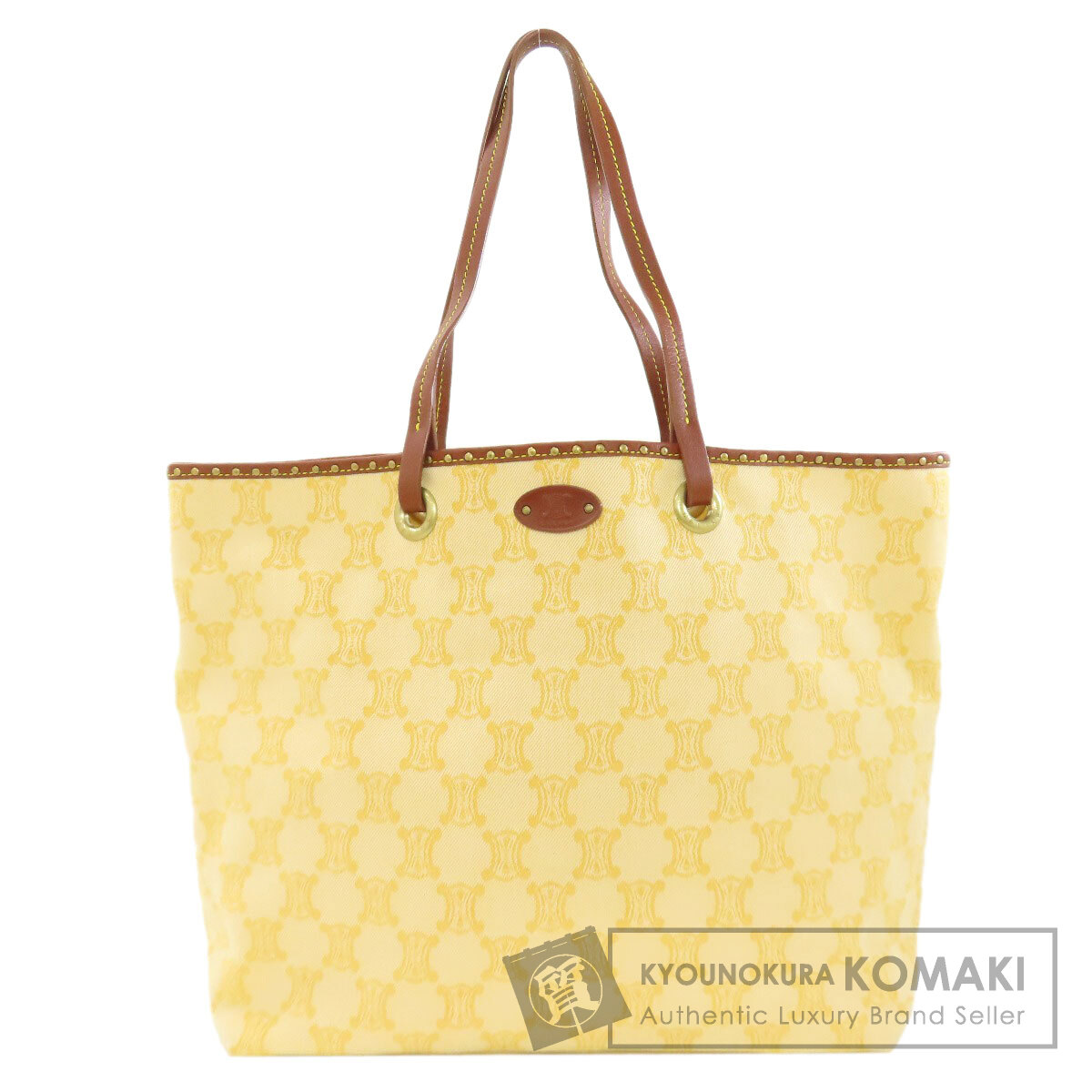 セリーヌ CELINE  マカダム柄  トートバッグ キャンバス レディース  中古 CELINE セリーヌ マカダム柄 トートバッグ キャンバス レディース