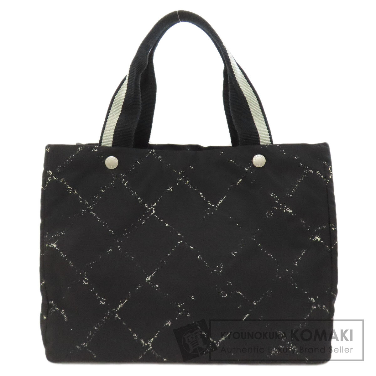 CHANEL シャネル トラベルライン ハンドバッグ ナイロン素材