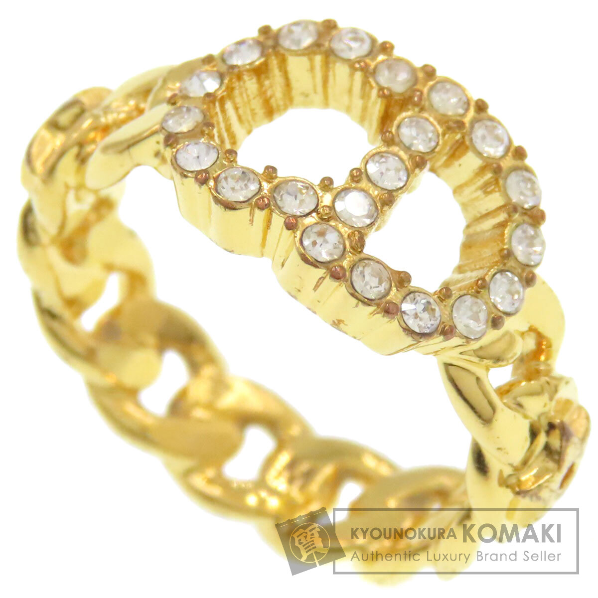 CHRISTIAN DIOR クリスチャンディオール CDロゴ リング・指輪 金属製