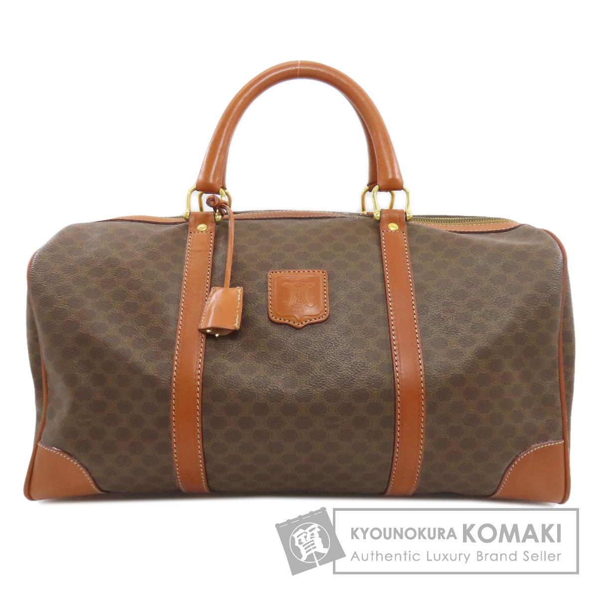 【CELINE】2wayバッグ　ボストンバッグ　マカダム柄　PVC CELINE（セリーヌ） マカダム ボストンバッグ ショルダーバッグ 2WAY