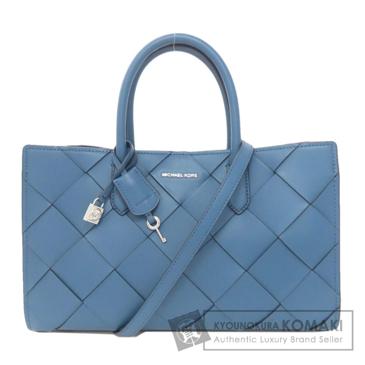 マイケルコース Michael Kors  シンプルデザイン 2WAY  トートバッグ レザー レディース  中古 Michael Kors マイケルコース 2WAY ハンドバッグ レザー レディース