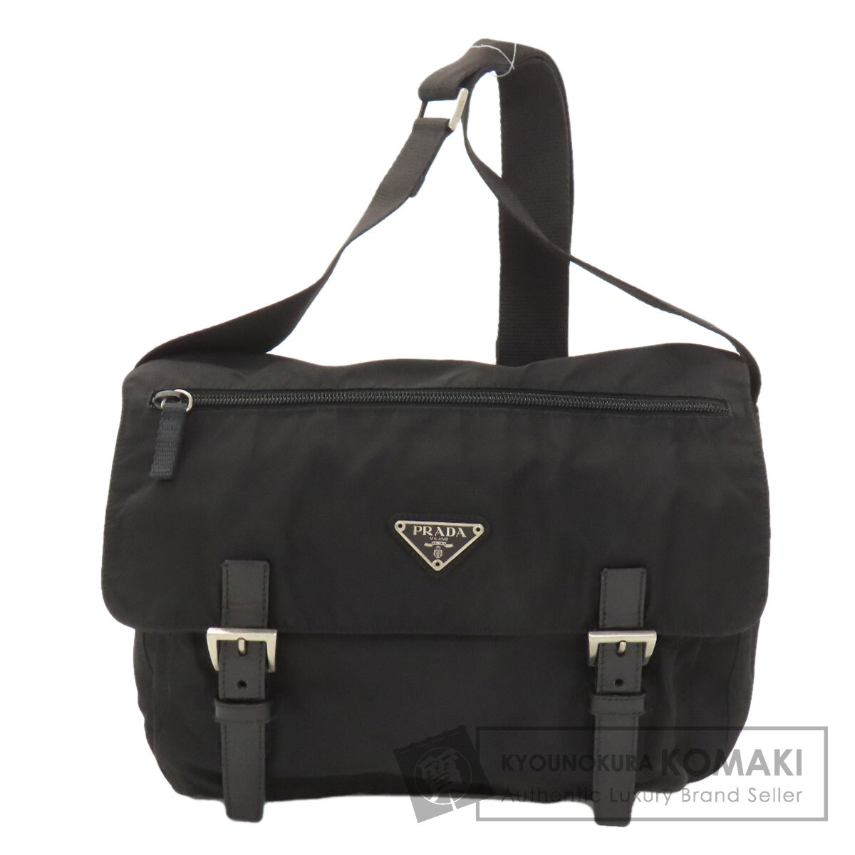 PRADA プラダ ロゴ金具 ショルダーバッグ ナイロン素材 レディース