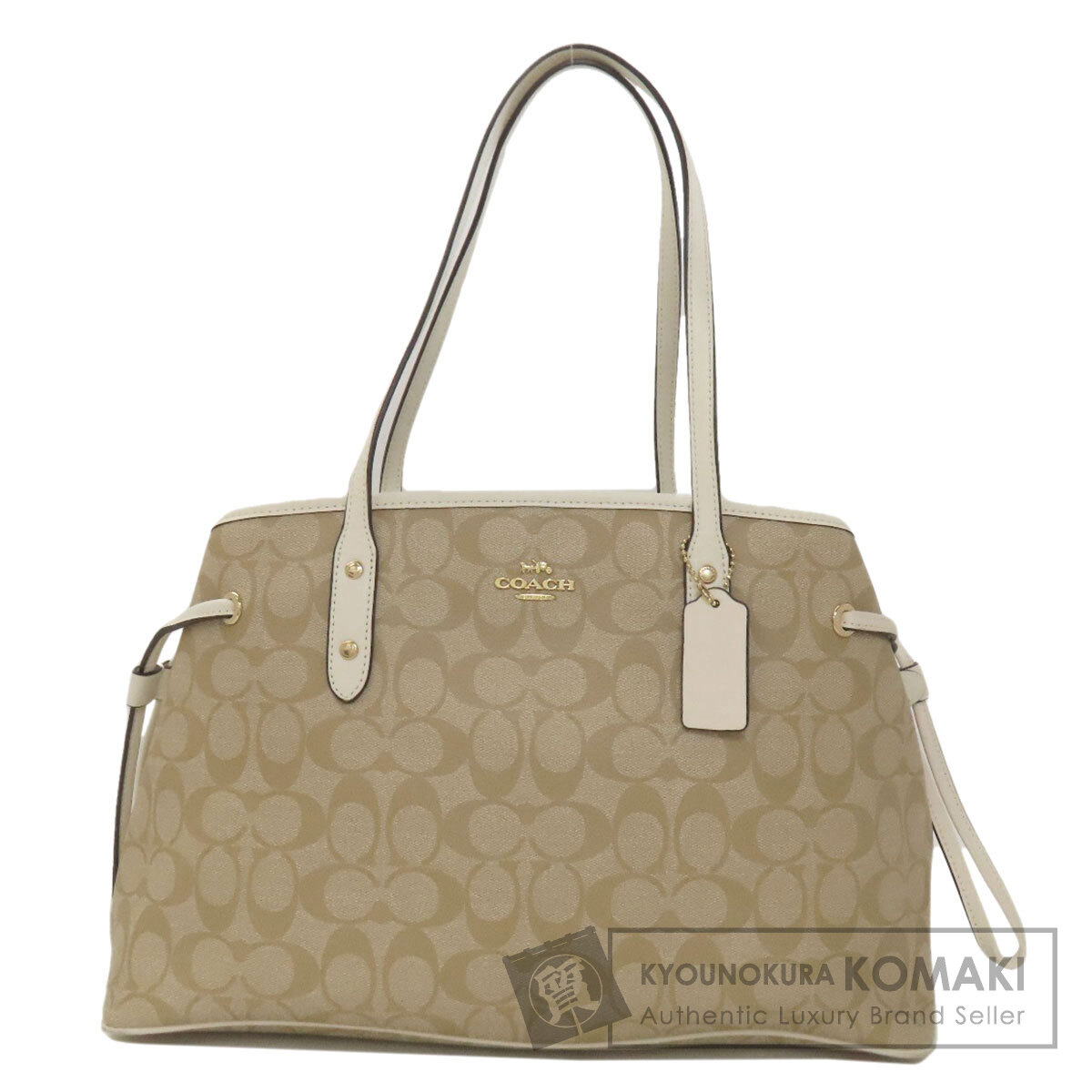 COACH コーチ F57842 シグネチャー トートバッグ PVC レディース [中古