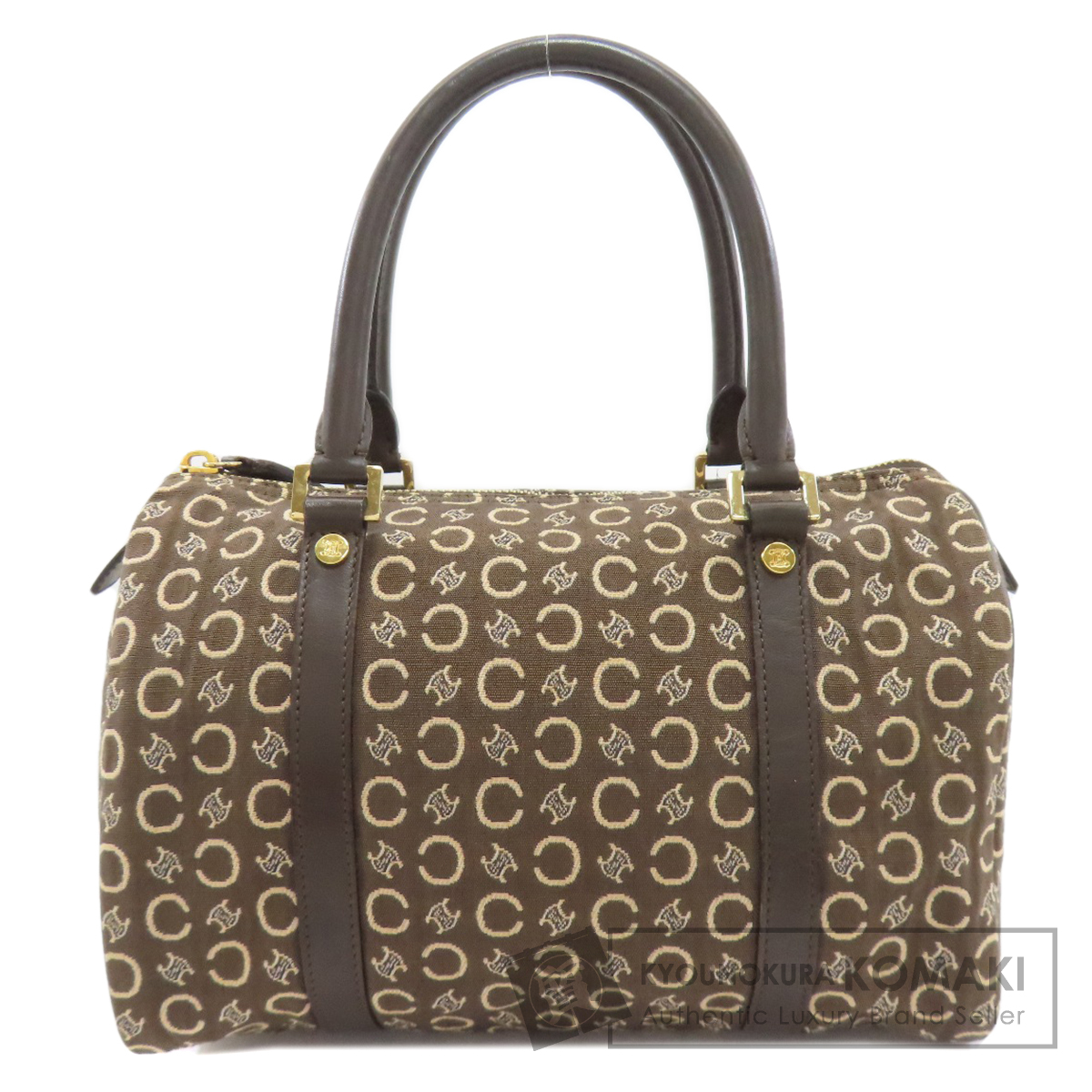 CELINE セリーヌ ミニボストン Cマカダム ボストンバッグ キャンバス