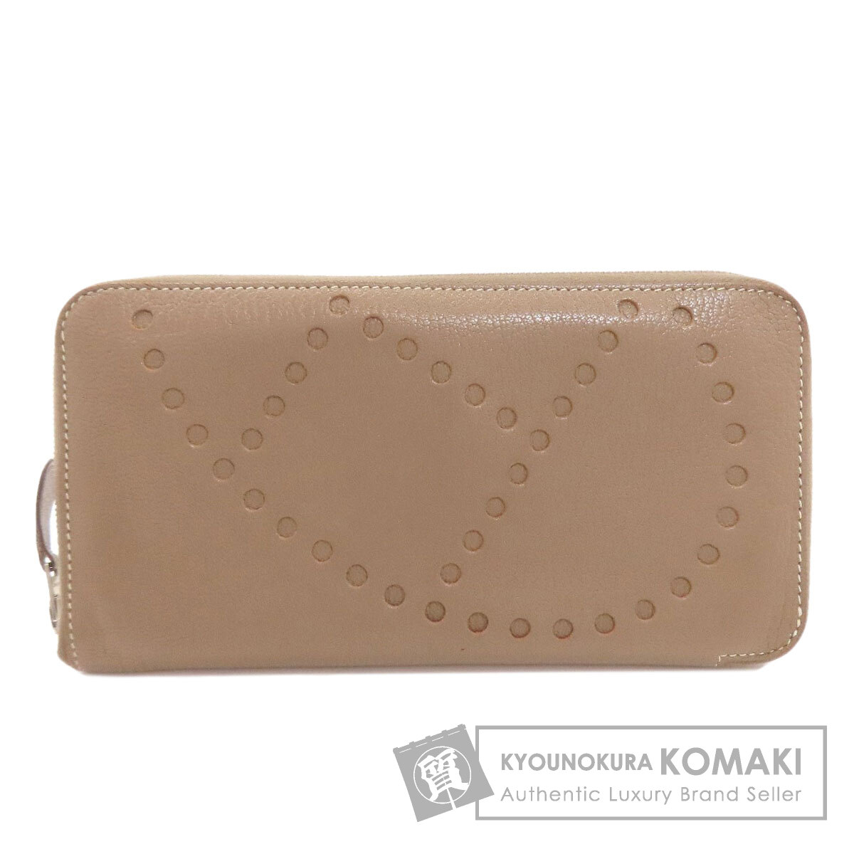 エルメス 長財布（小銭入れあり） エブリン アザップロング エトープ シルバー金具