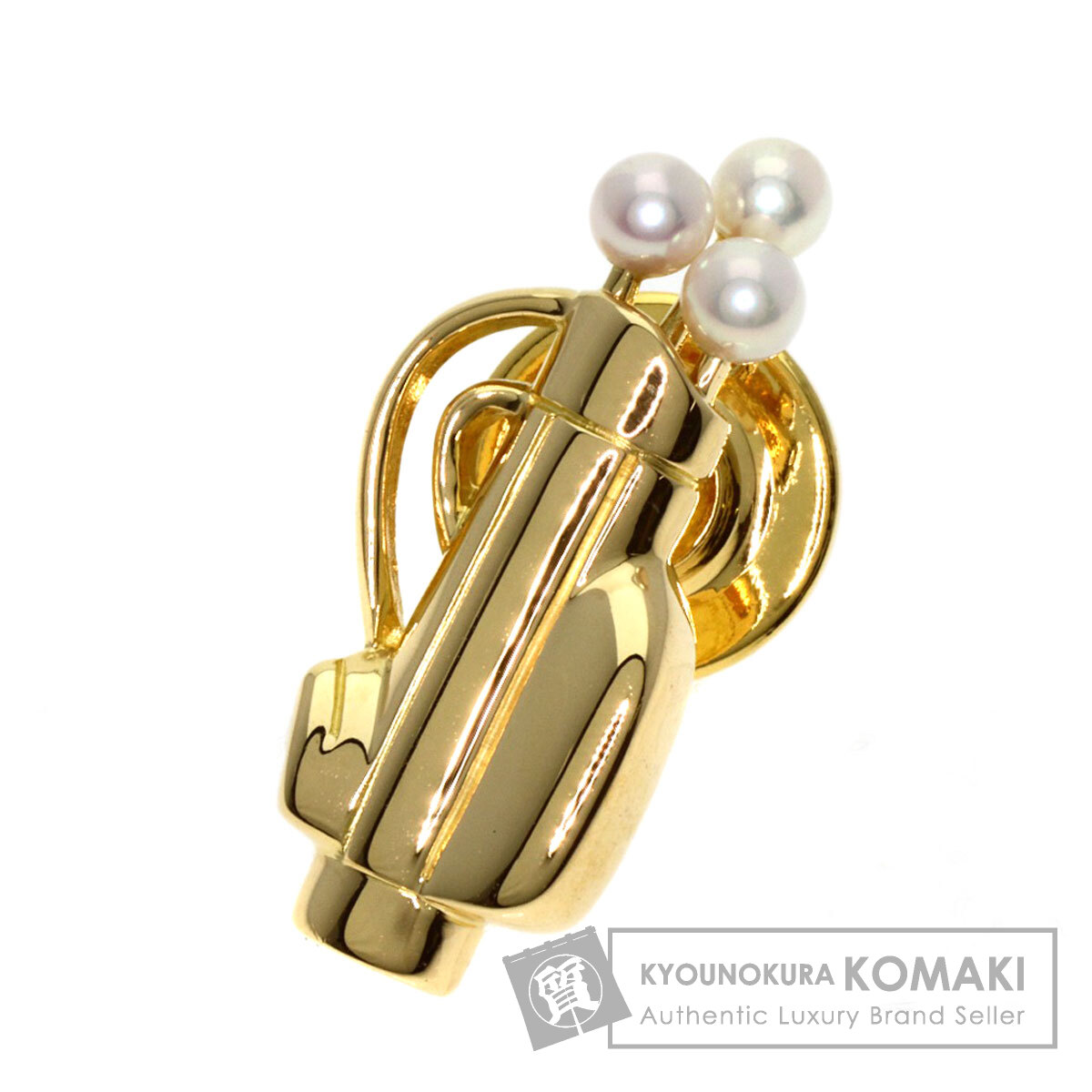 MIKIMOTO ミキモト ゴルフバッグ パール 真珠 ピンブローチ