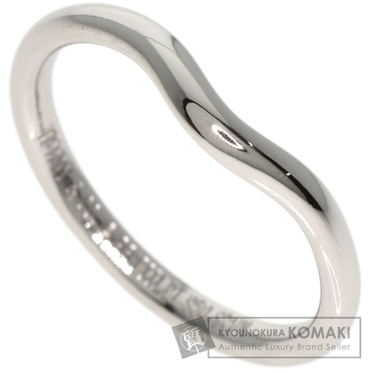 TIFFANY&Co ティファニー Pt950 カーブド バンドリング プラチナ TIFFANY&Co. ティファニー カーブド バンド 1P ダイヤモンド