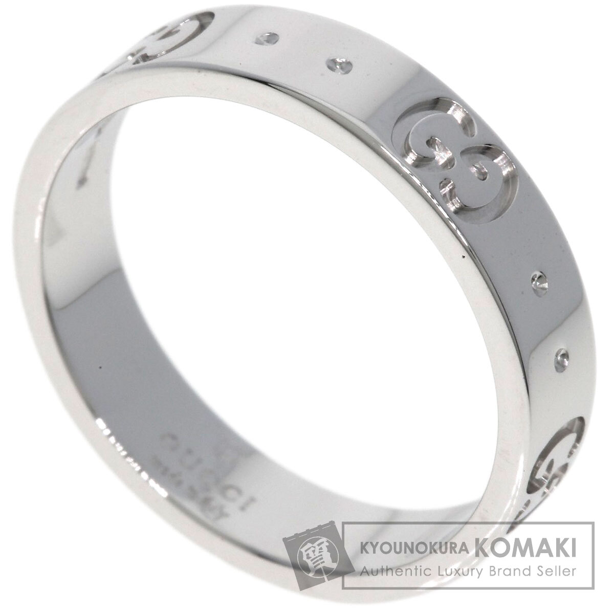 GUCCI グッチ アイコンリング #10 リング・指輪 K18ホワイトゴールド