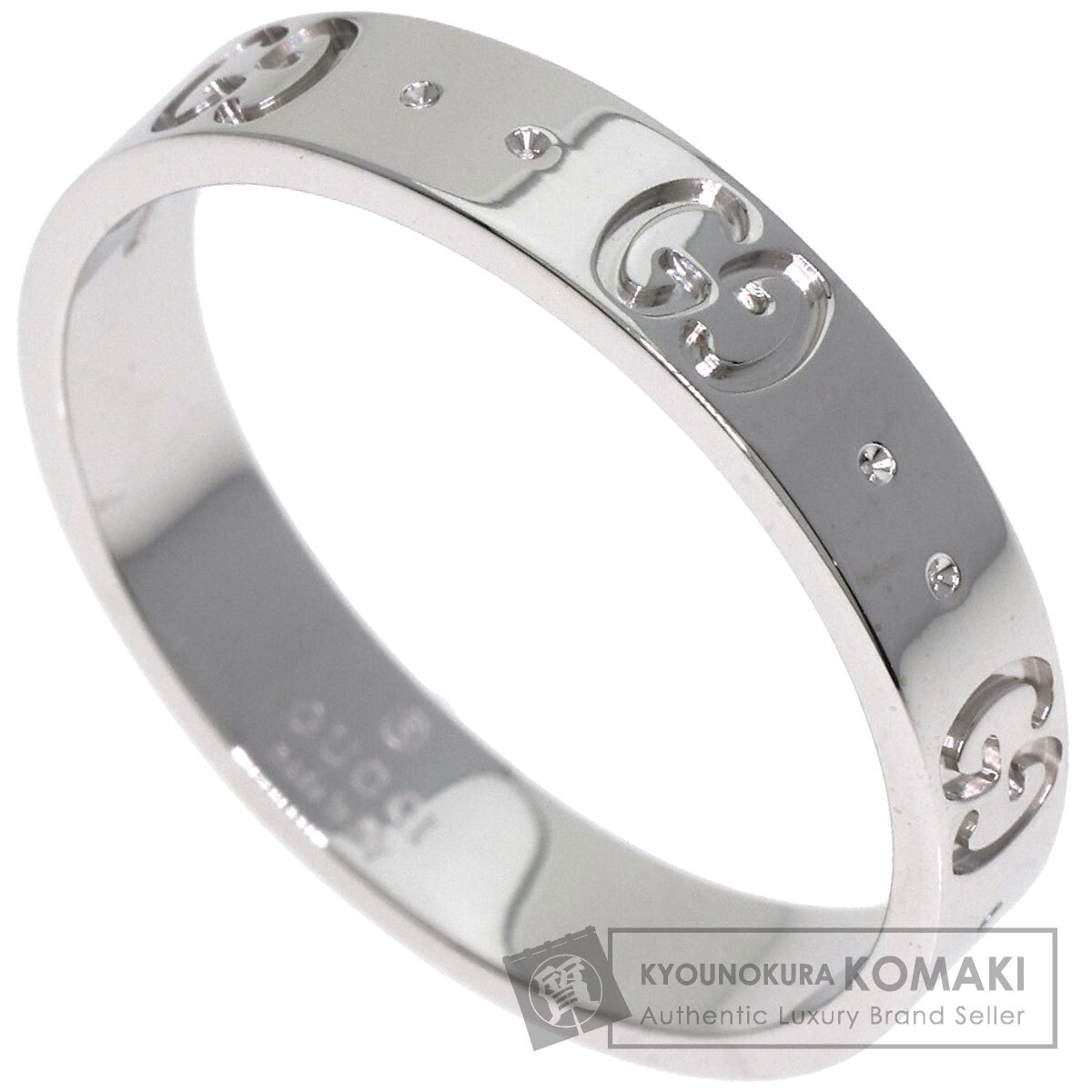 GUCCI グッチ GG アイコン #19 リング・指輪 K18ホワイト