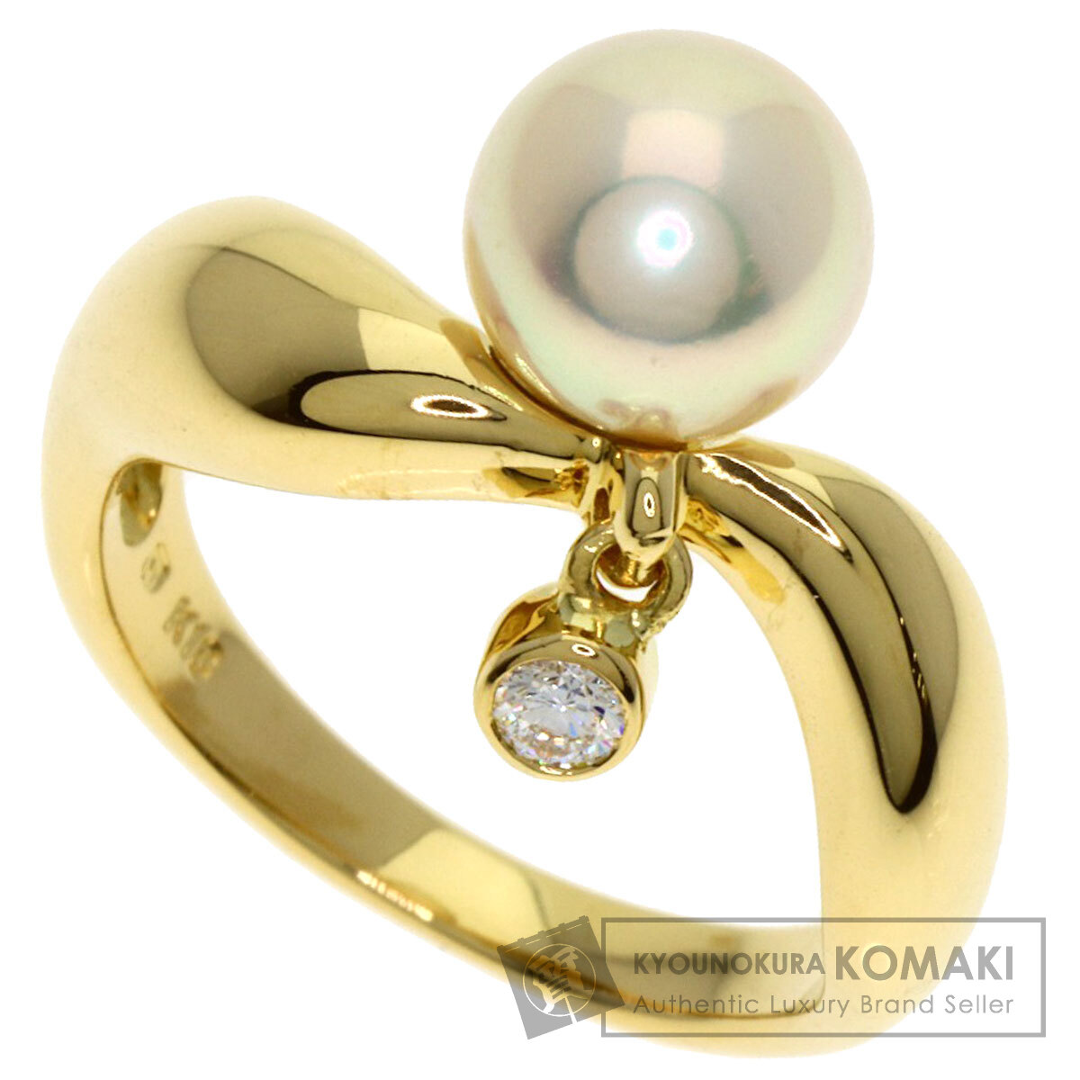 ミキモト リング・指輪 パール 真珠 ダイヤモンド