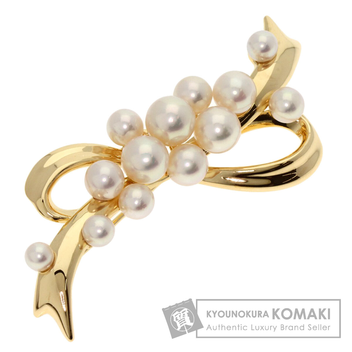 TASAKI　タサキ ブローチ 田崎 真珠 パール シルバー シンジュ 美品 TASAKI - TASAKI タサキ ブローチ兼帯留め パール 真珠 5.8-7.0