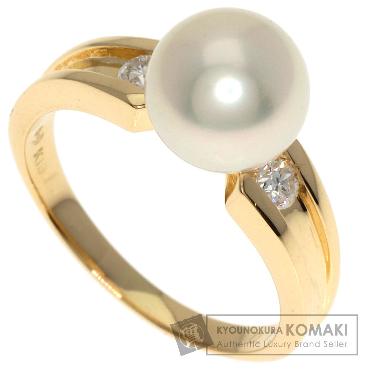 タサキ パール 真珠 リング・指輪 K18イエローゴールド レディース TASAKI タサキ パール 真珠 リング・指輪 K18イエローゴールド