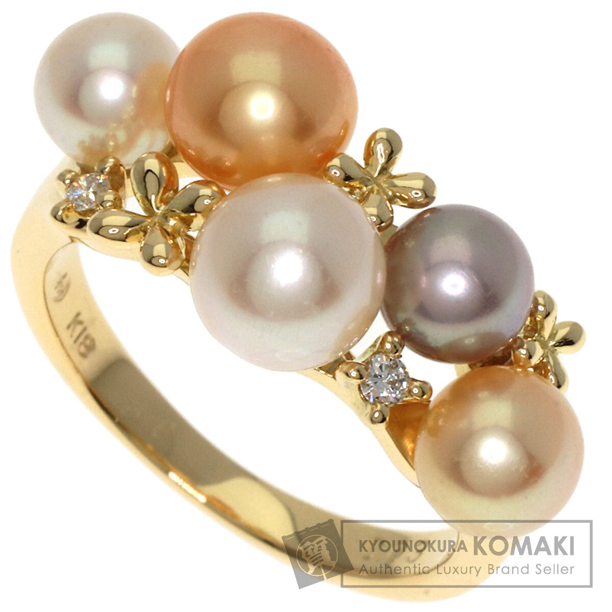 TASAKI タサキ パール 真珠 ダイヤモンド リング・指輪 K18