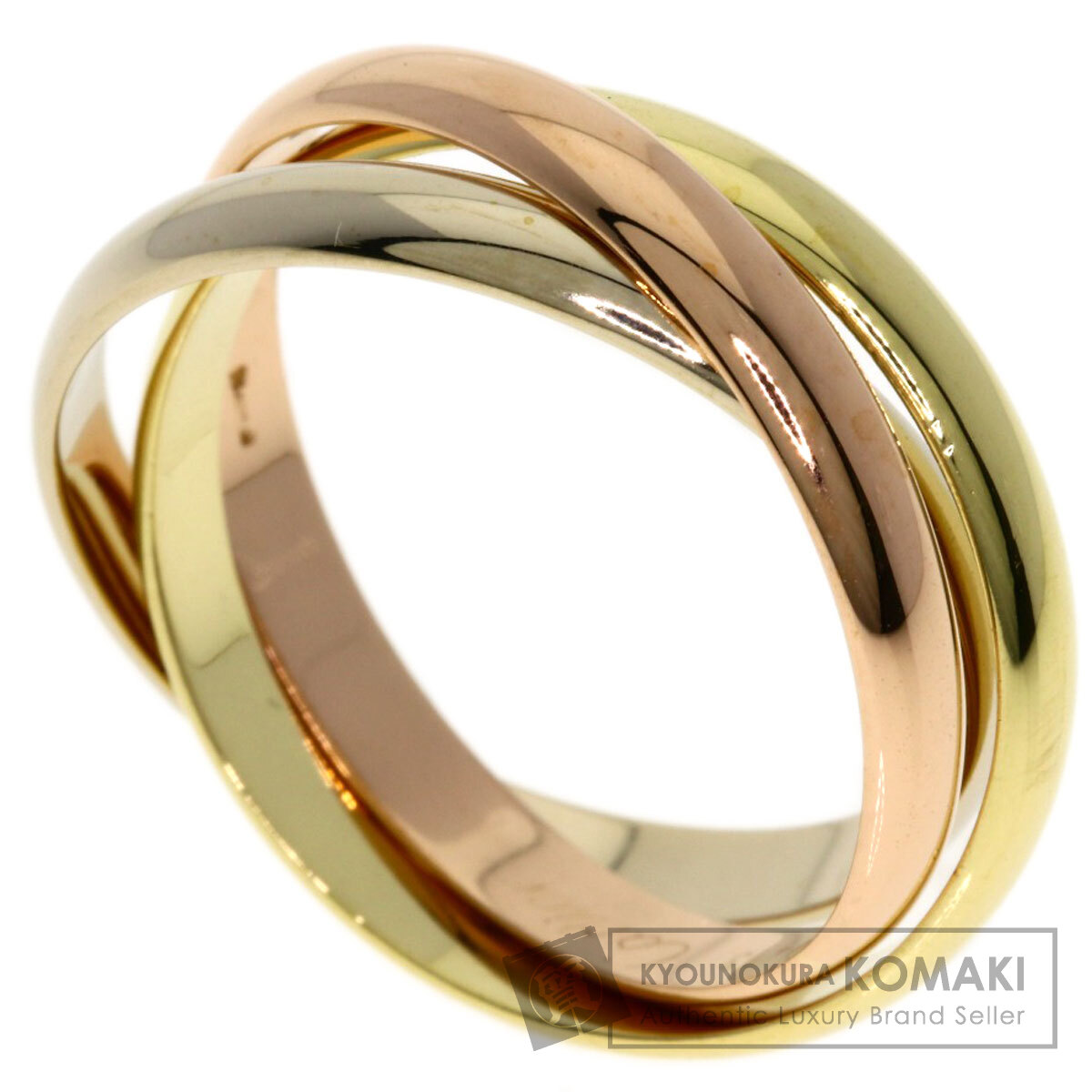 CARTIER カルティエ トリニティ #57 リング・指輪 K18イエローゴールド